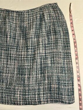 Two Skirts Navy Blue & Blue Tweed